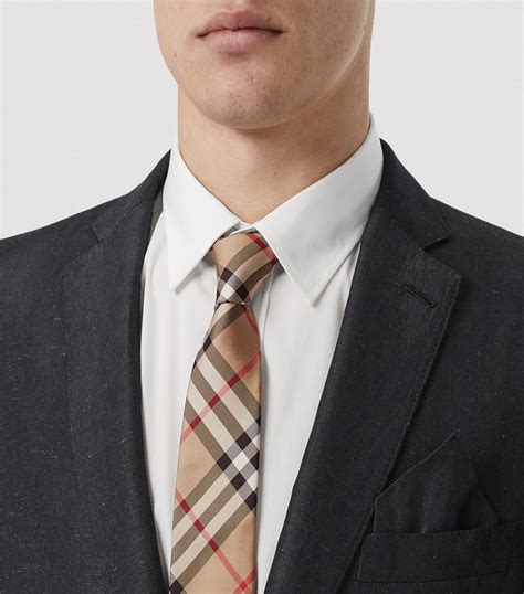 burberry tie century 21|Check Silk Tie in Midnight .